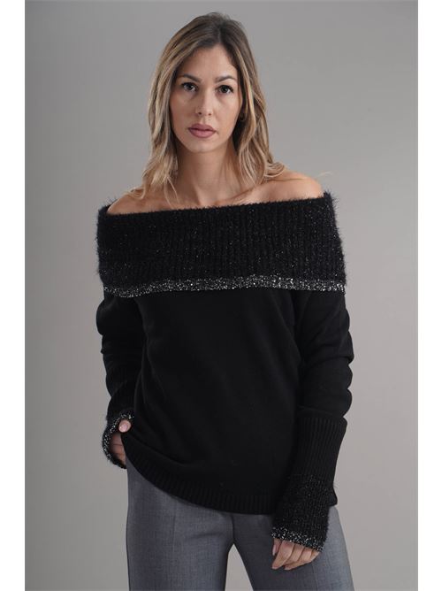 Maglia in misto lana Love To Love by Gai Mattiolo | LV2024NERO
